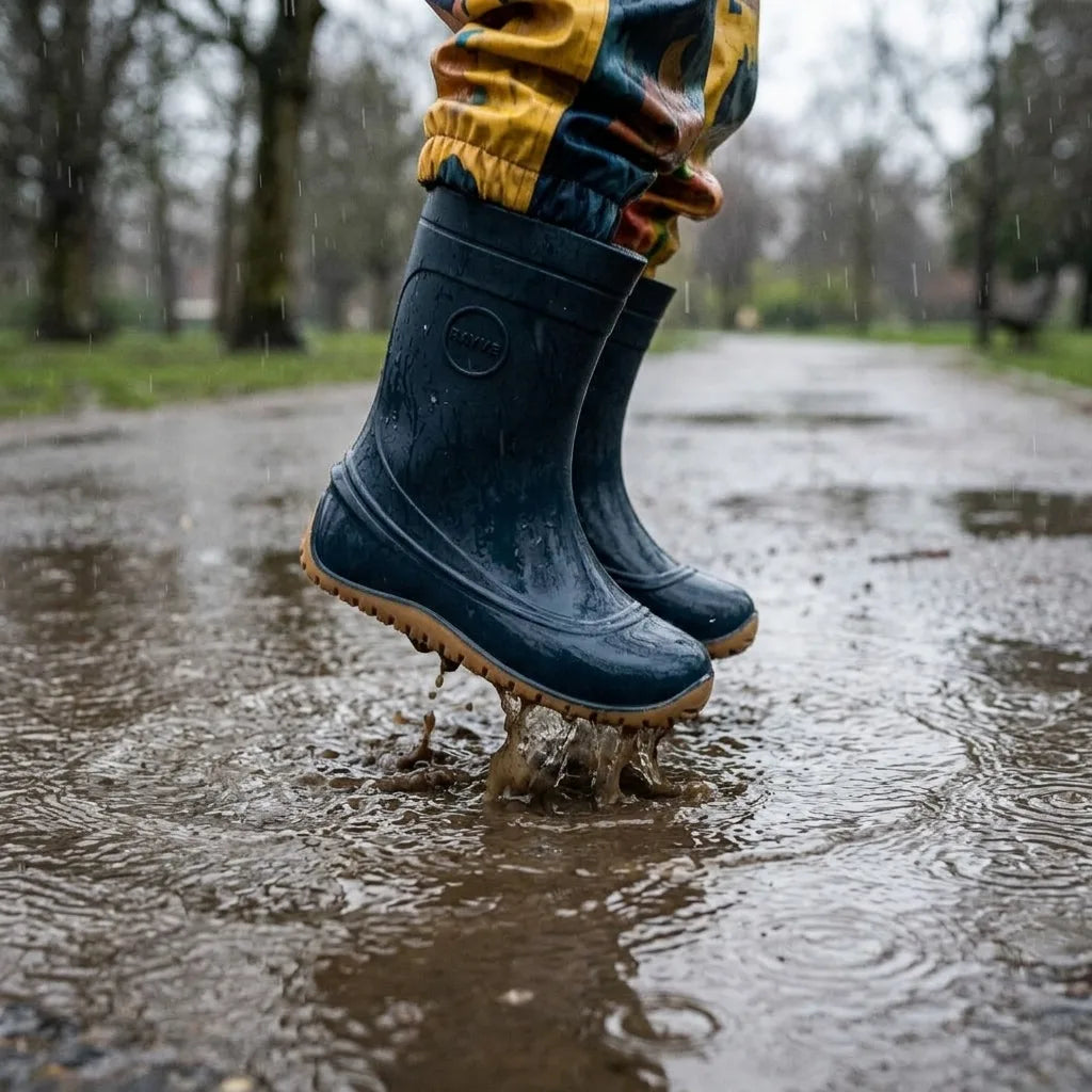 Children's Barefoot Wellies RAYVE MONSOON Dark Blue